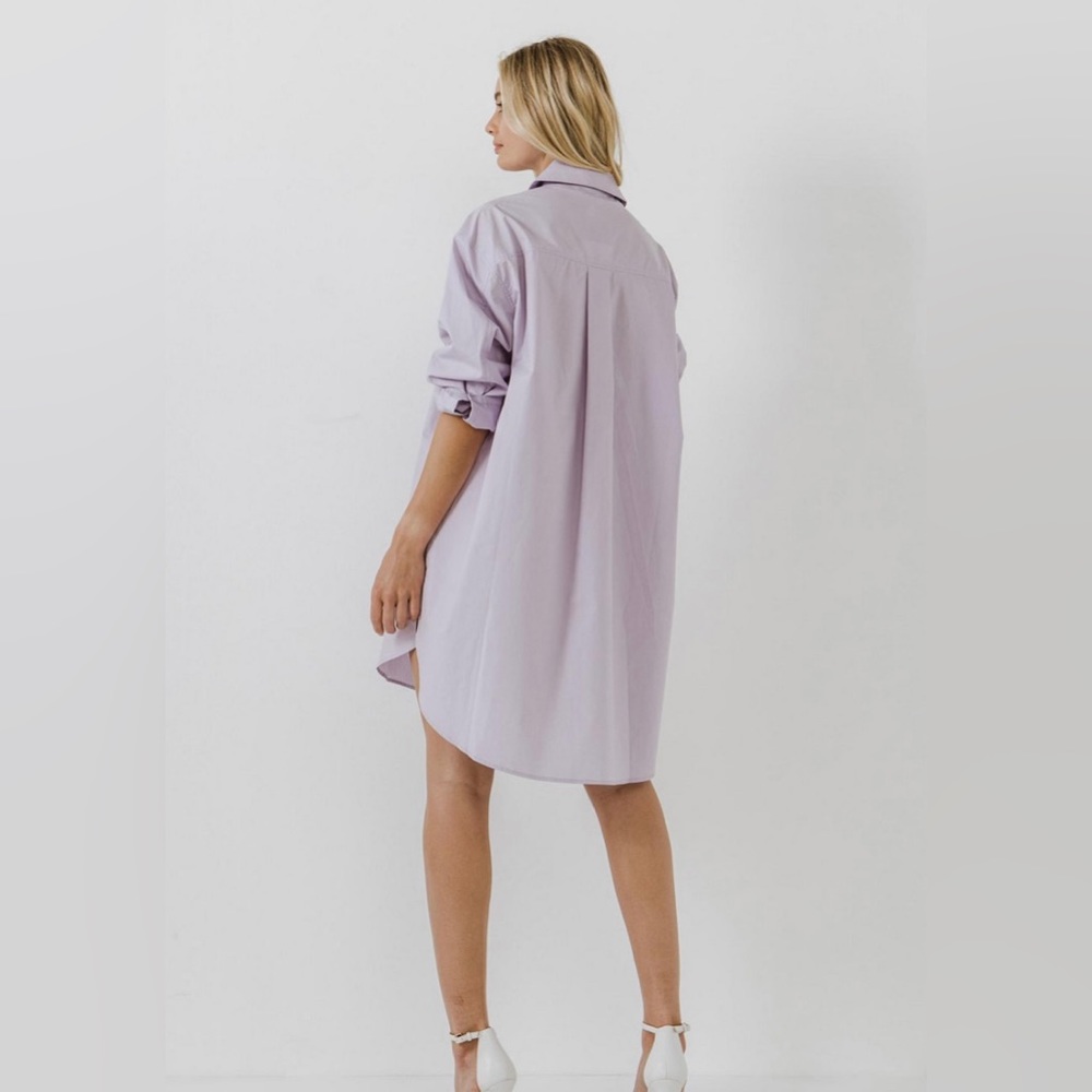 Lavender t-shirt dress - Picture 3 of 3